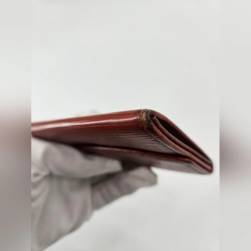 Louis Vuitton Brown Leather Epi Card Holder Wallet
